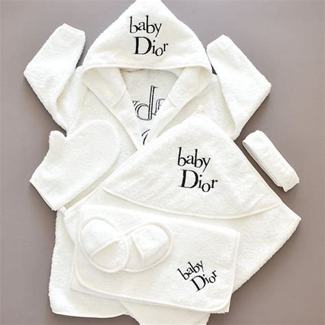 bavoir baby dior|baby Dior bathrobe.